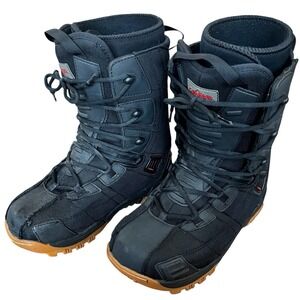 Womens Size 10 Lamar Insulated SnowBoard Boots Black Lace Up Winter Skiing
